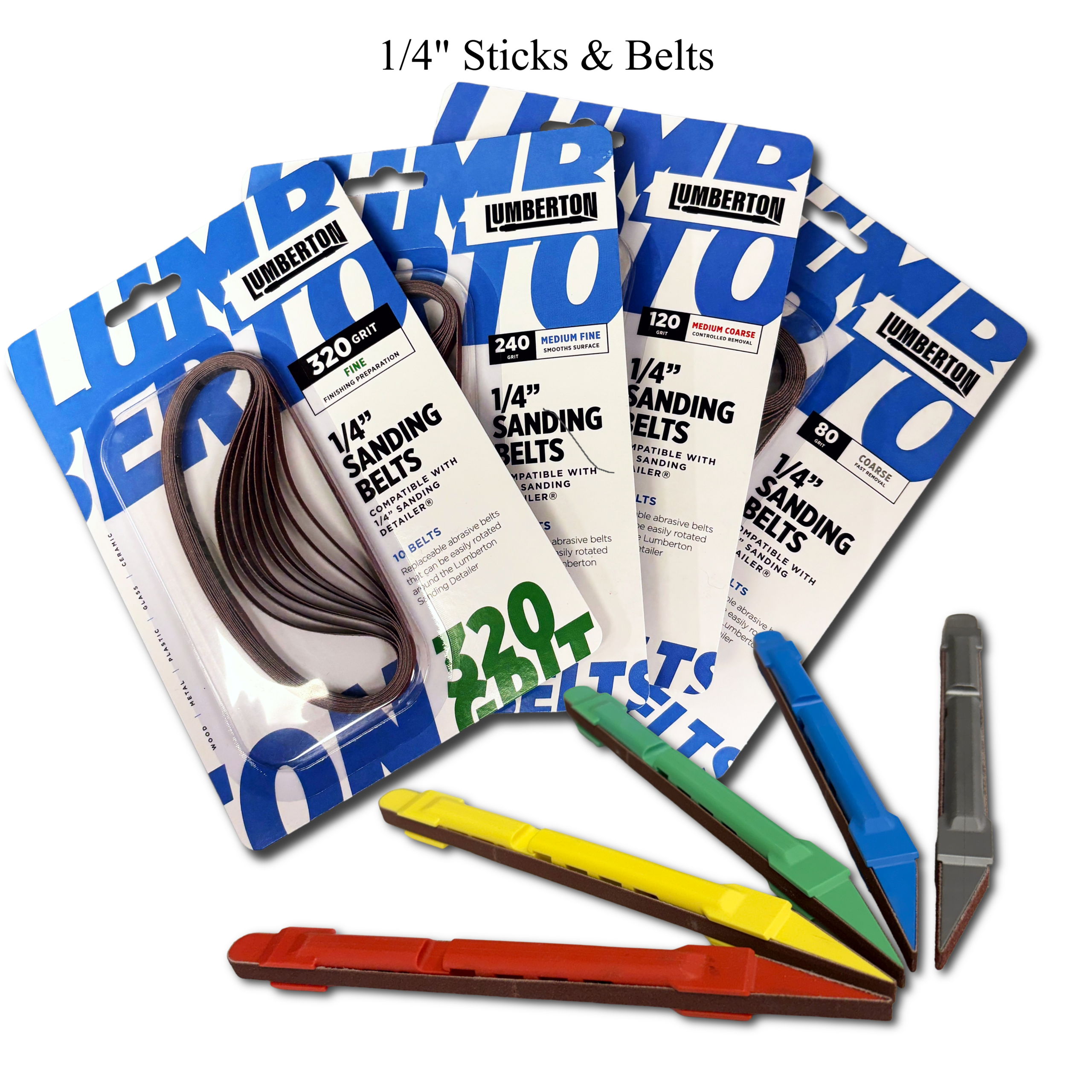 Sanding Sticks and Belts 1/4"