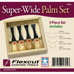 Wide Blade Woodcarving Palm Set FR704