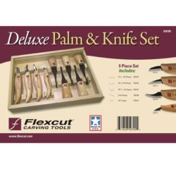 Deluxe Palm Tool Carving Knife Set