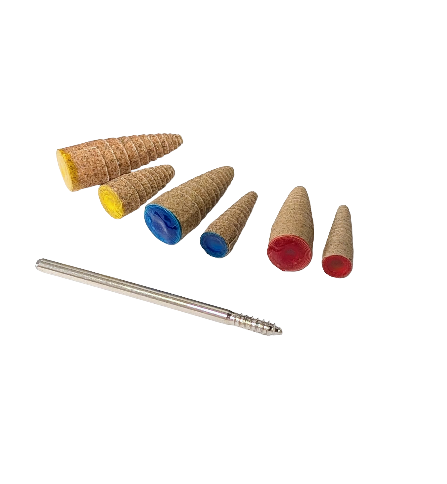 Japanese Sanding Cones and Mandrels for Woodcarving