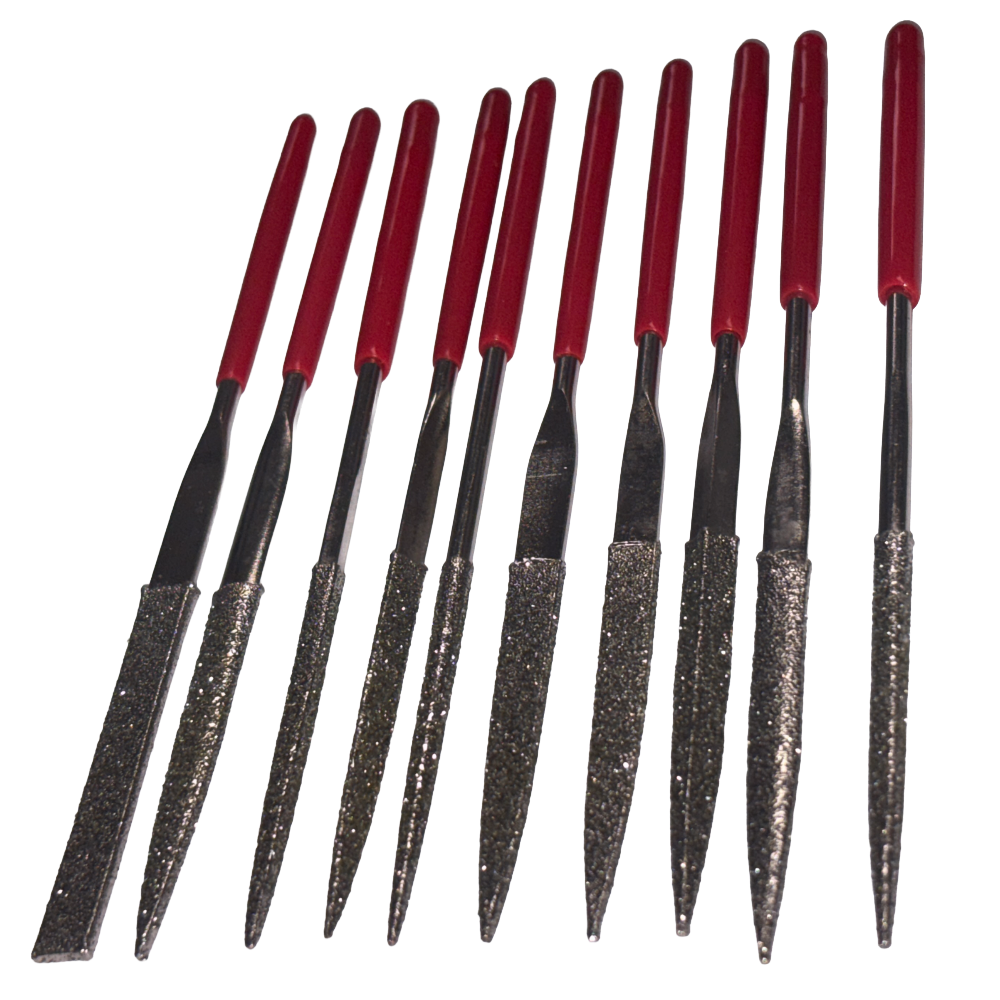 Woodcarvers Diamond Needle Files 10pc
