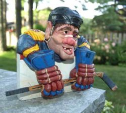 Hockey Caricature Painted