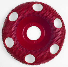 Holey Galahad Medium Red Carbide Disc