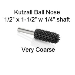 Kutzall Carving Ball Nose Bur 1/2 x 1 1/2 head