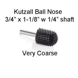 Kutzall Carving Ball Nose Bur 3/4 x 1 1/8 head