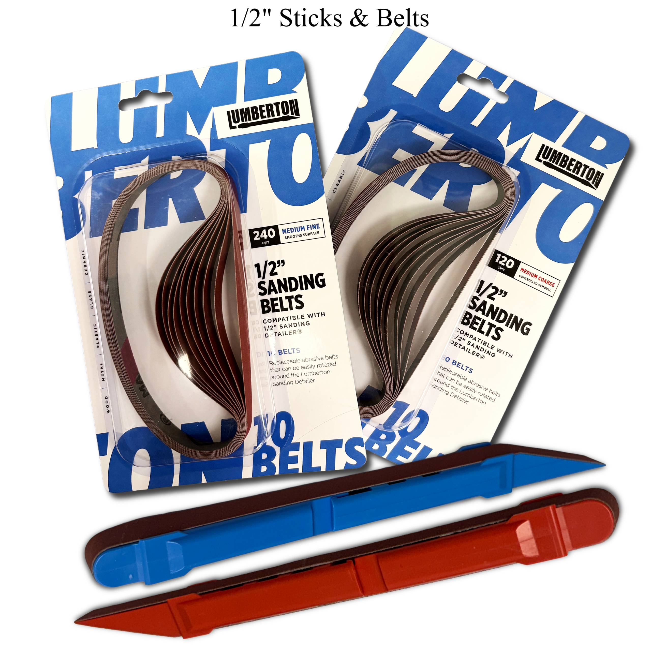 1/2" Sanding Sticks and Belts